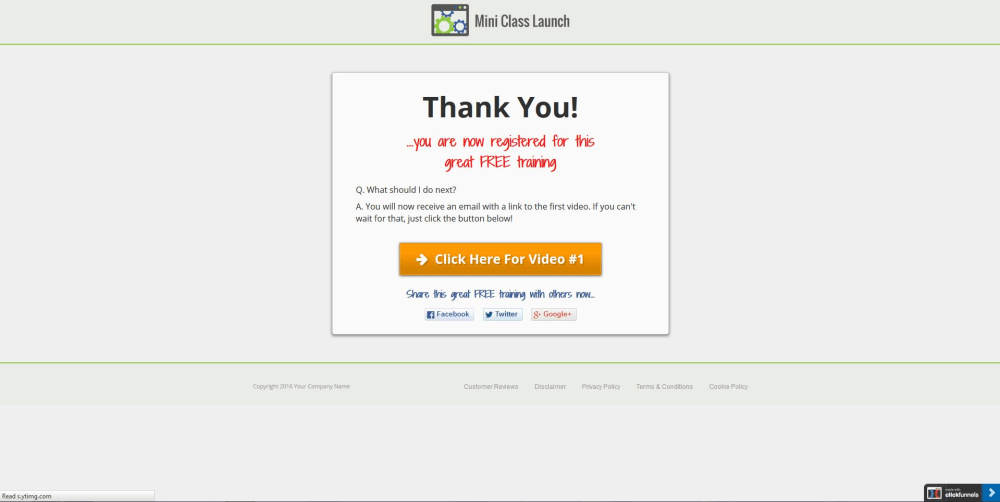 Page 2 - Optin Thank You