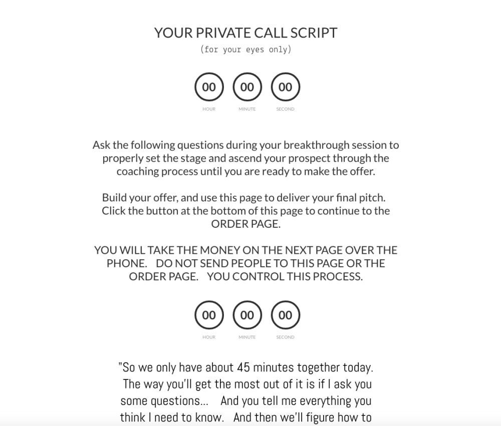 Call Script