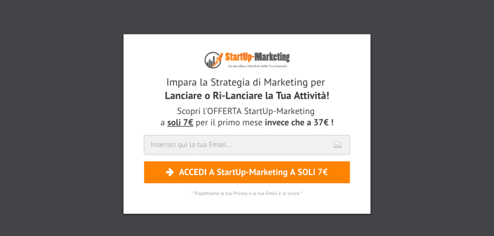 12. Optin Popup Corso-online