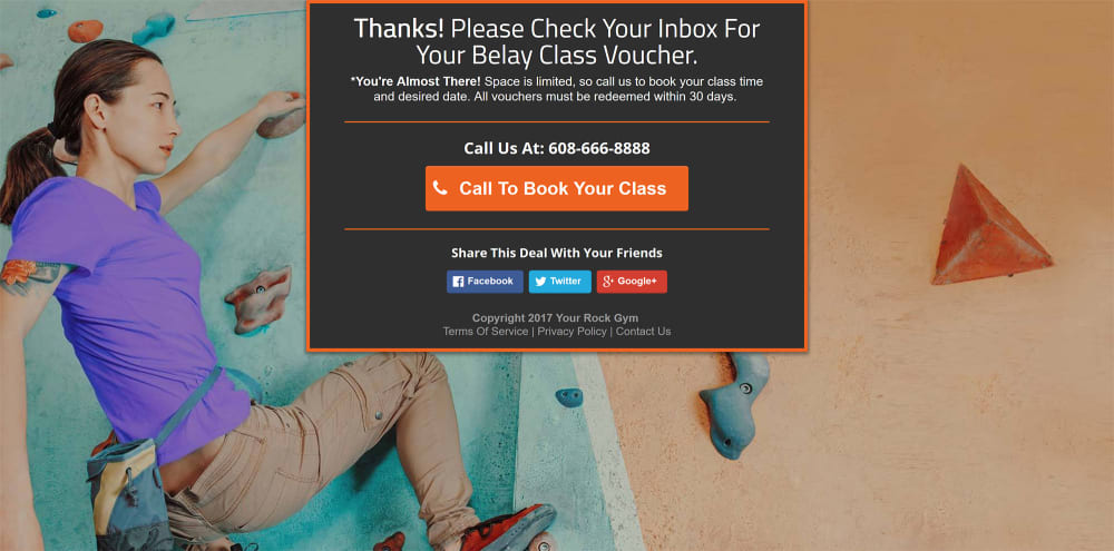 Thank You Page