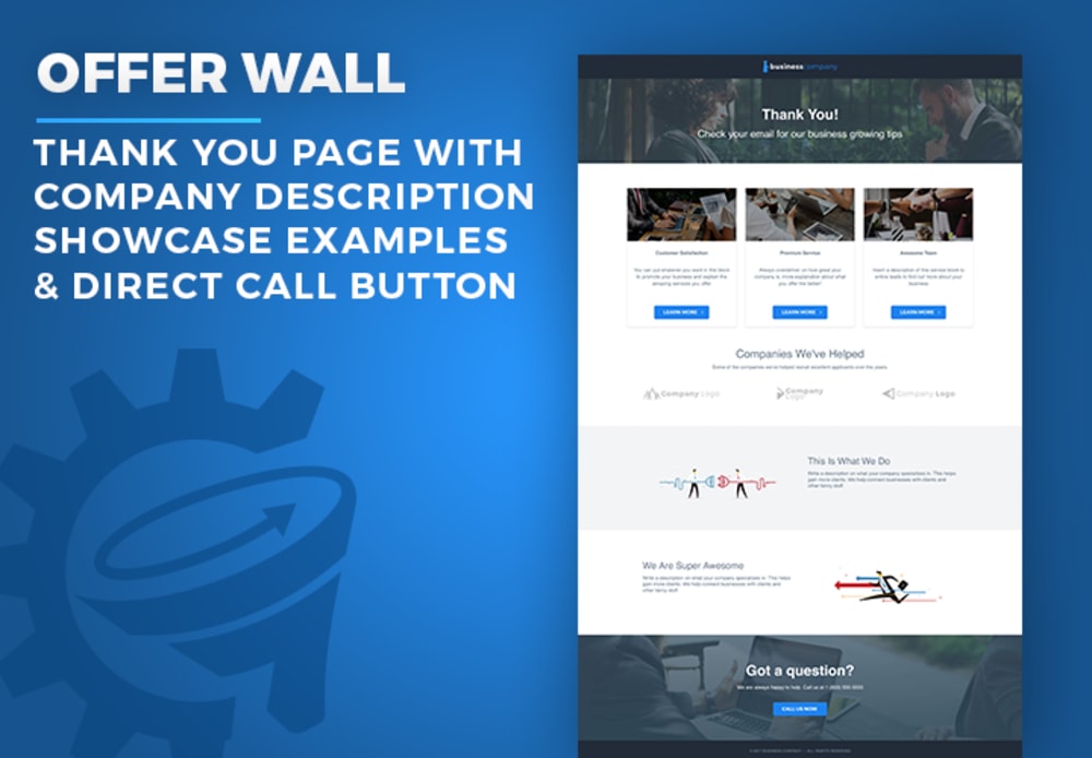 Thank You Page with Direct Call Button