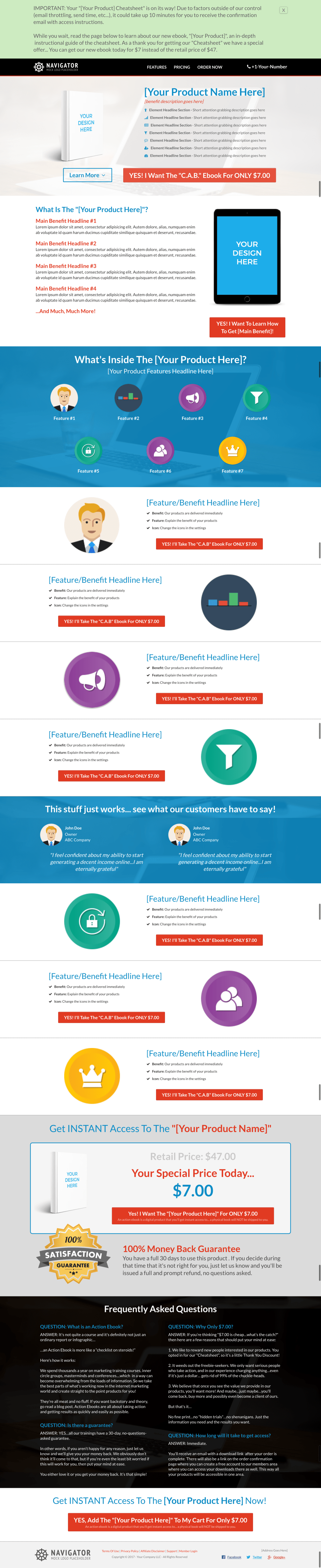 Long Form Sales Page
