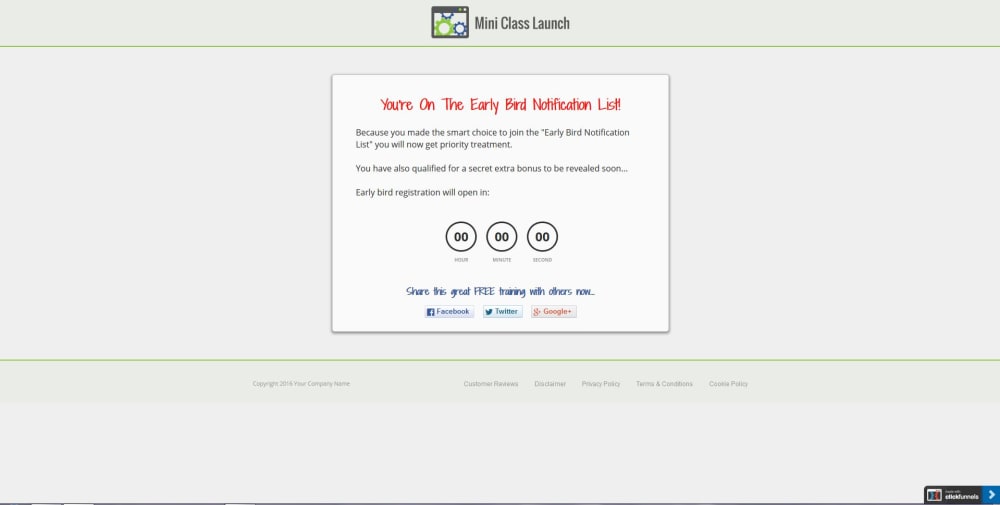 Page 6 - Early Bird Thank You