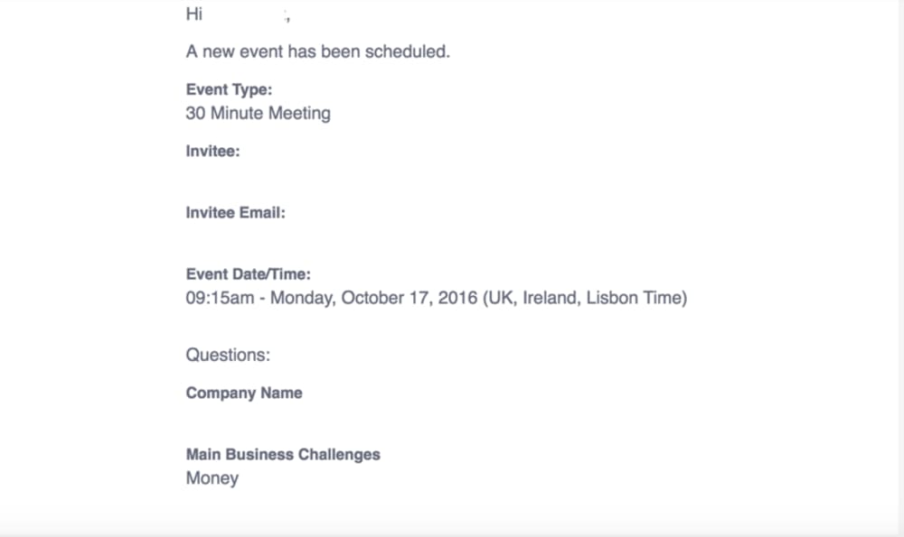 Email Sent to Coach