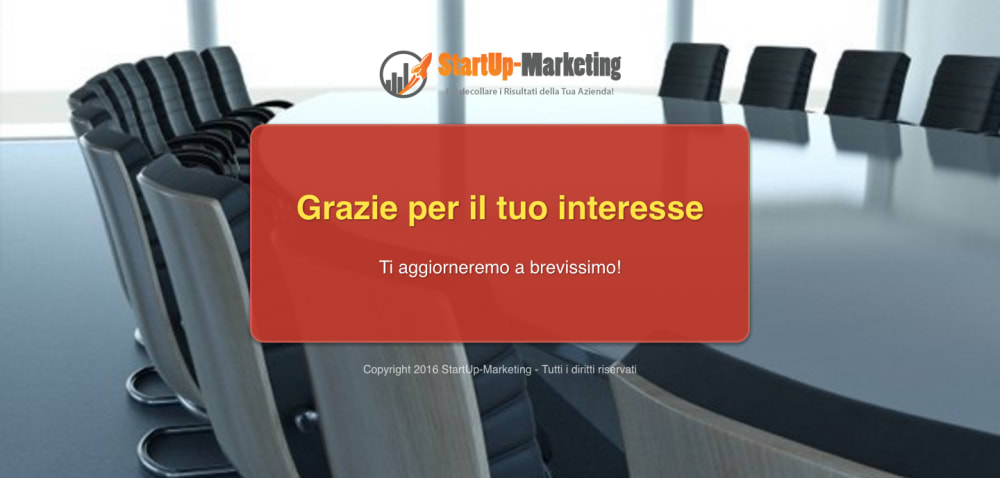 10. Thankyou Iscrizioni chiuse