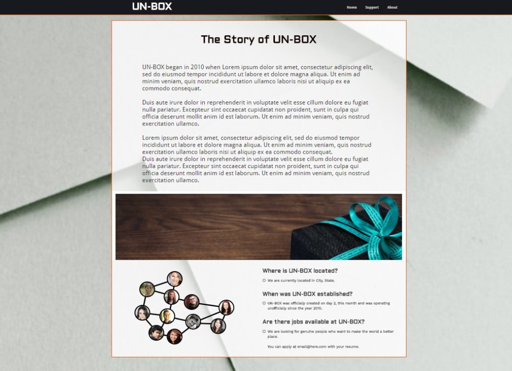 About / Story Page