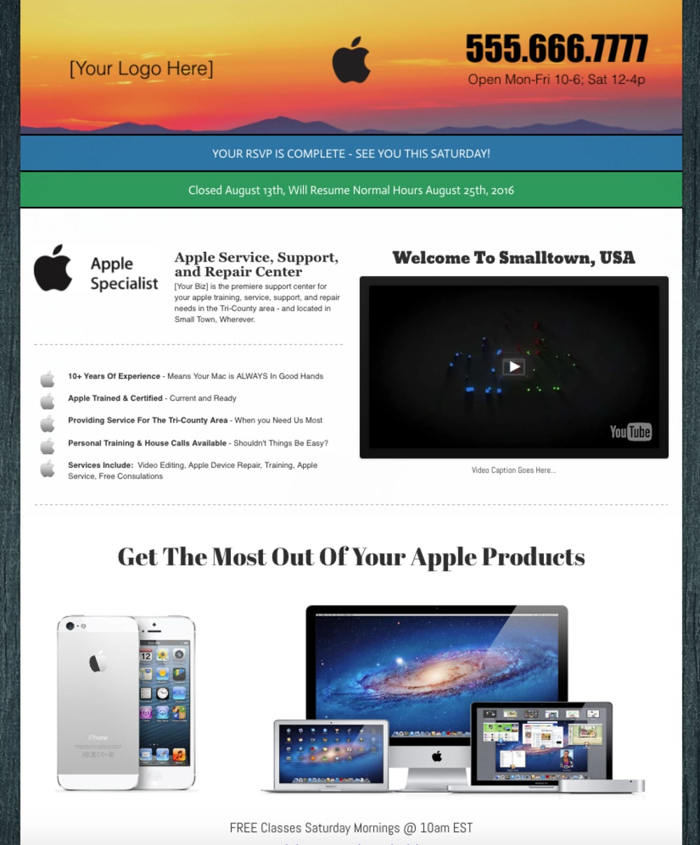 Small Town Website