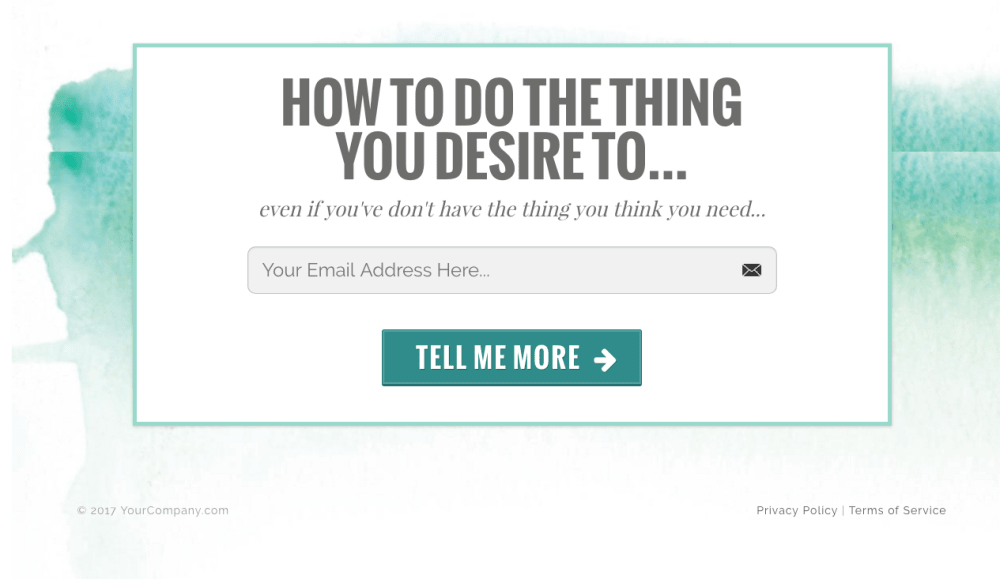 Squeeze Page (Step 1)