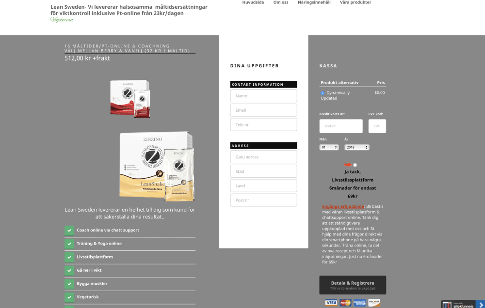 Order page