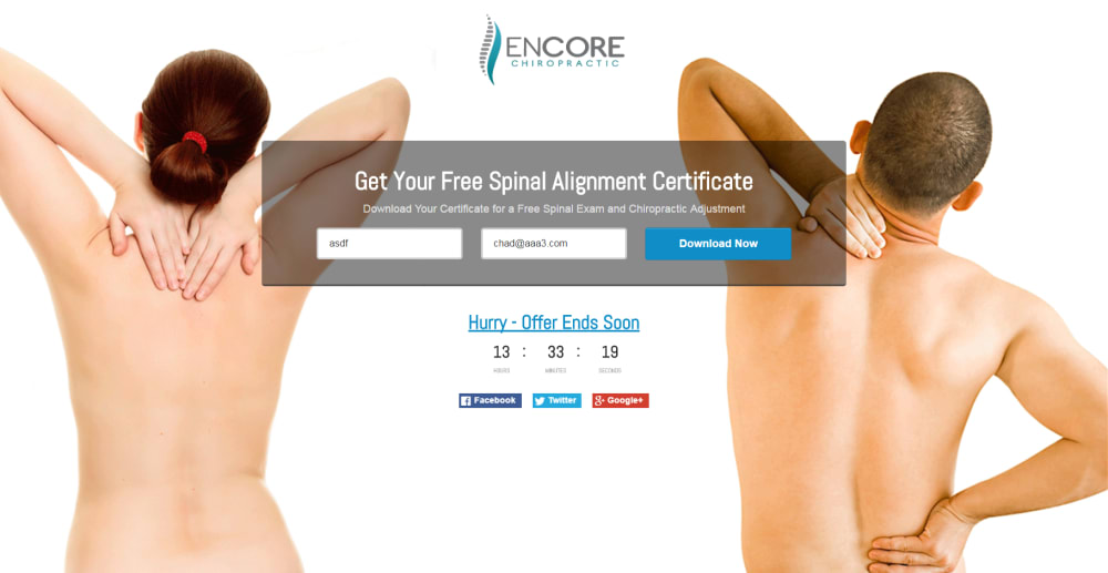 Landing Page Option 1