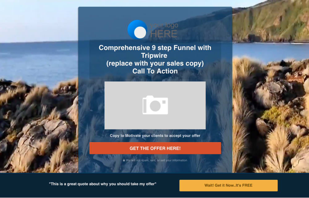 Squeeze Page with Split Test 2