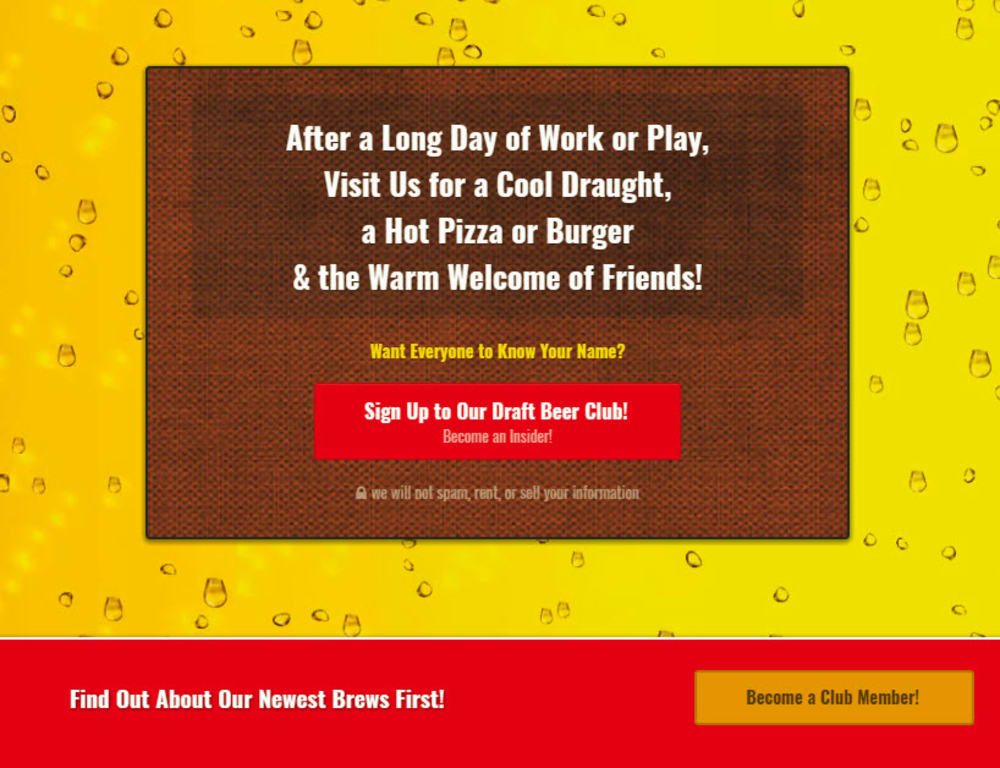 Brewery Optin Page