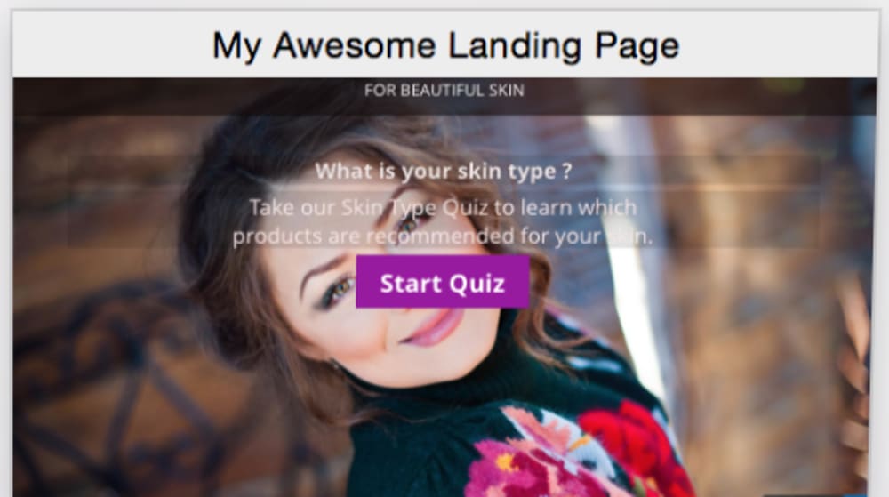 Funnel Step 1: Start quiz