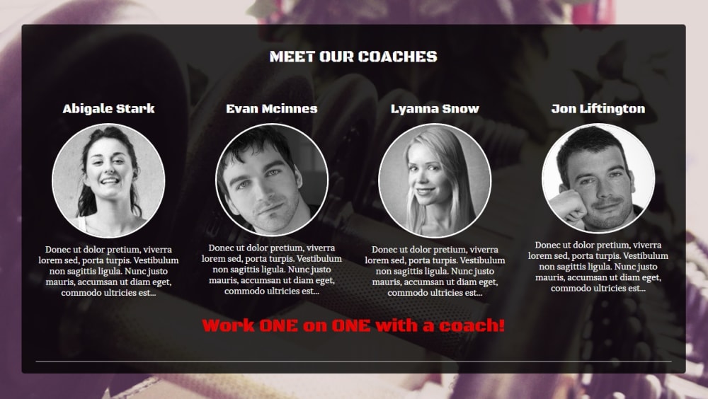 Team / Coaches / Extra