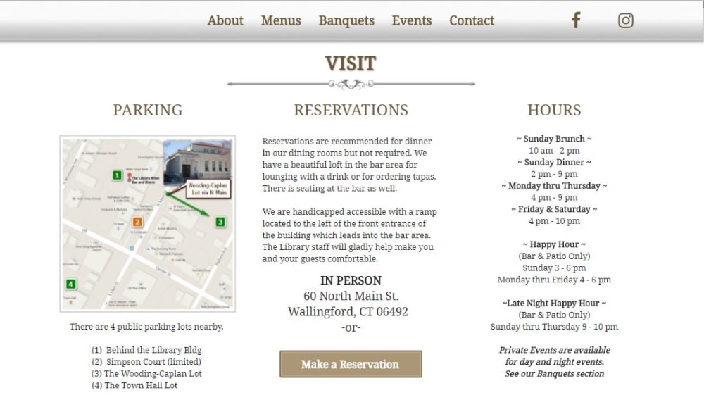 Home Page Restaurant Info