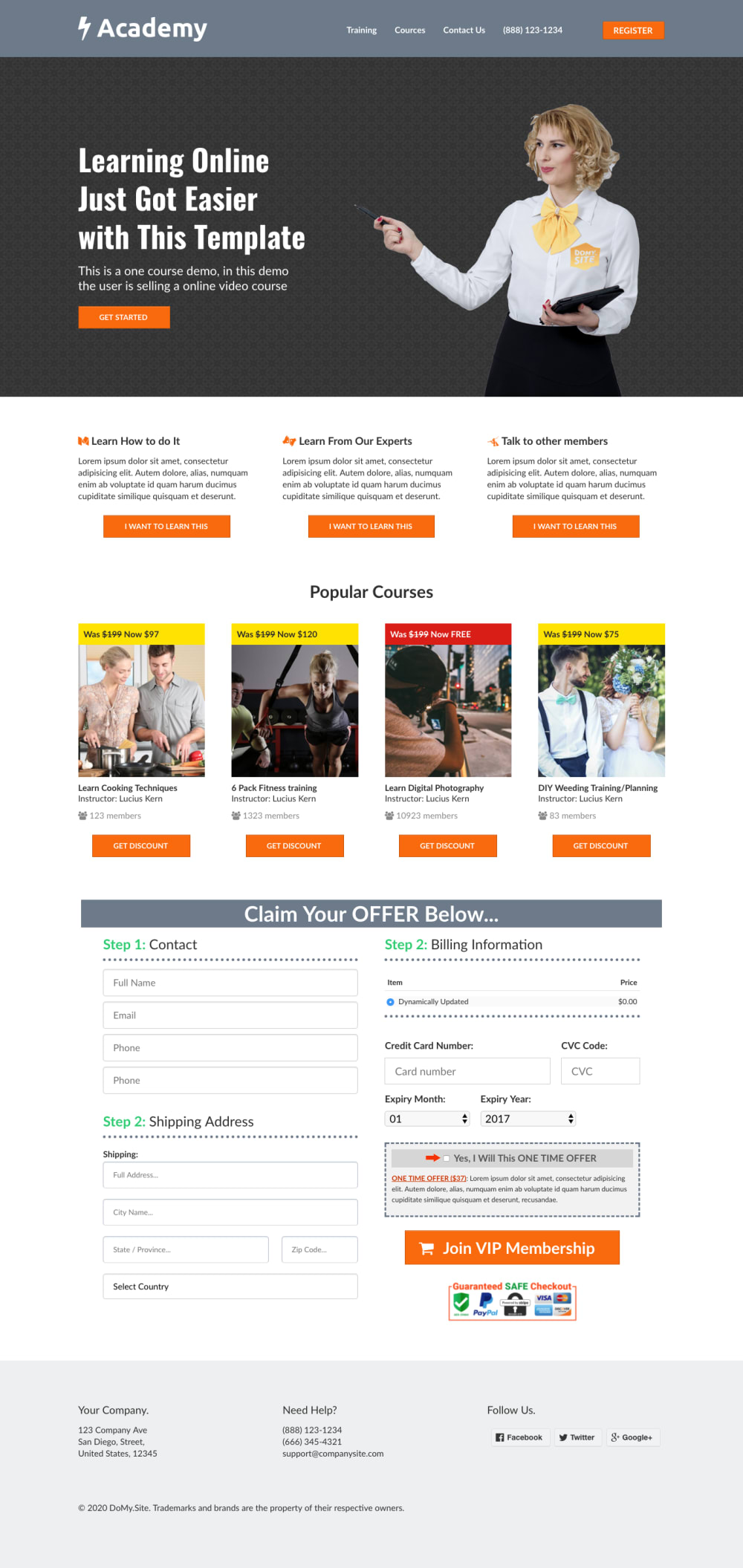 Full high converting sales page 