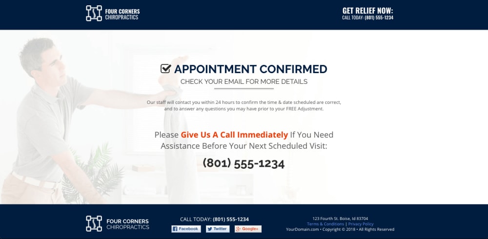 Thank You Page: