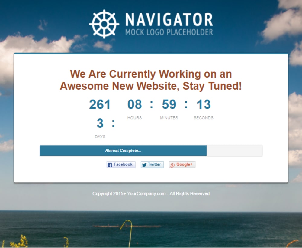Coming Soon Page