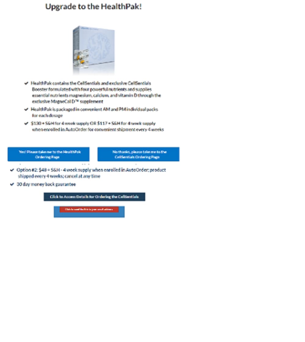 Upsell Offer Page