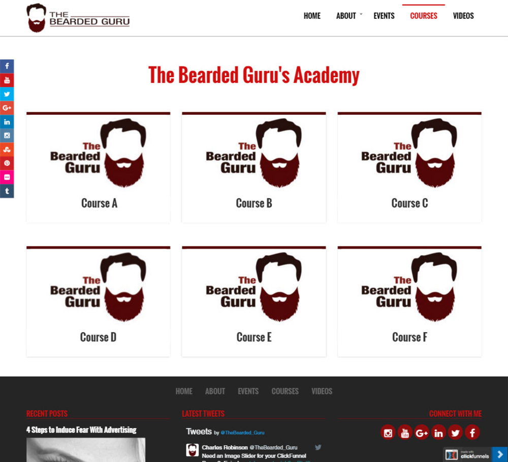 Courses Page