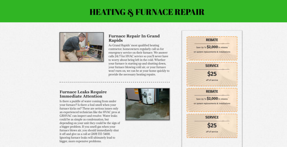 Service Options and Offers