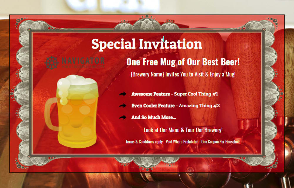 Brewery Invitation 