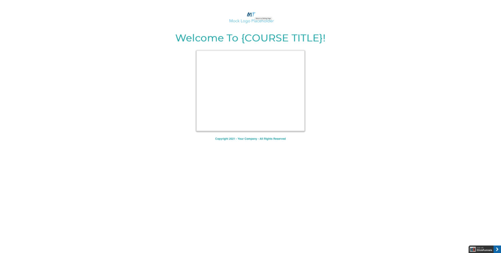 Course / Membership Access Page