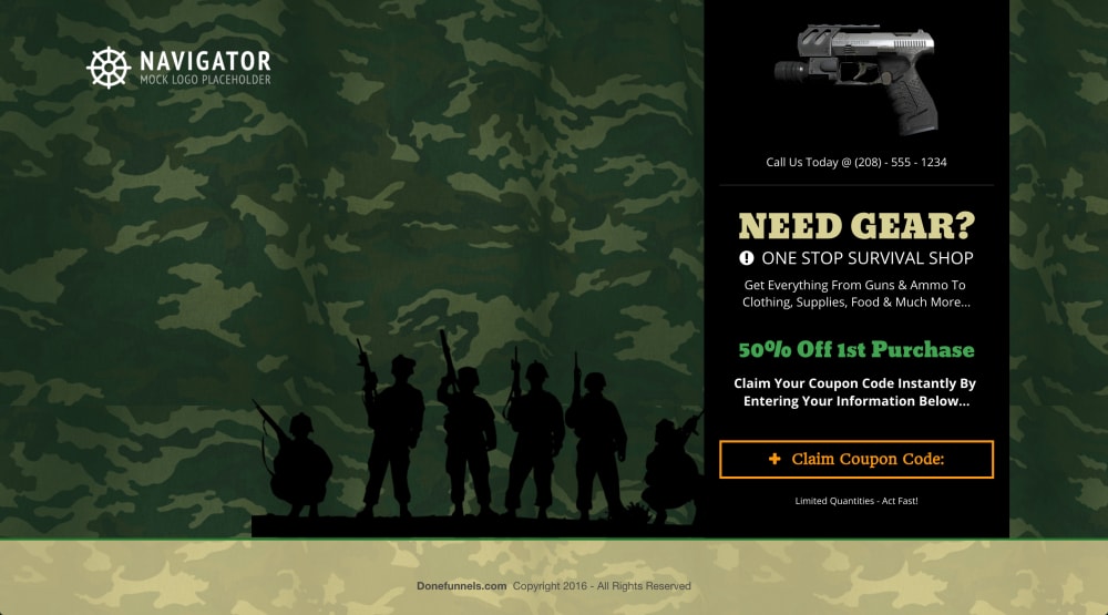 Tactical Survival Optin Page: