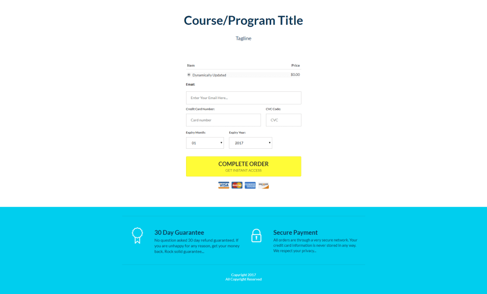 Order Page