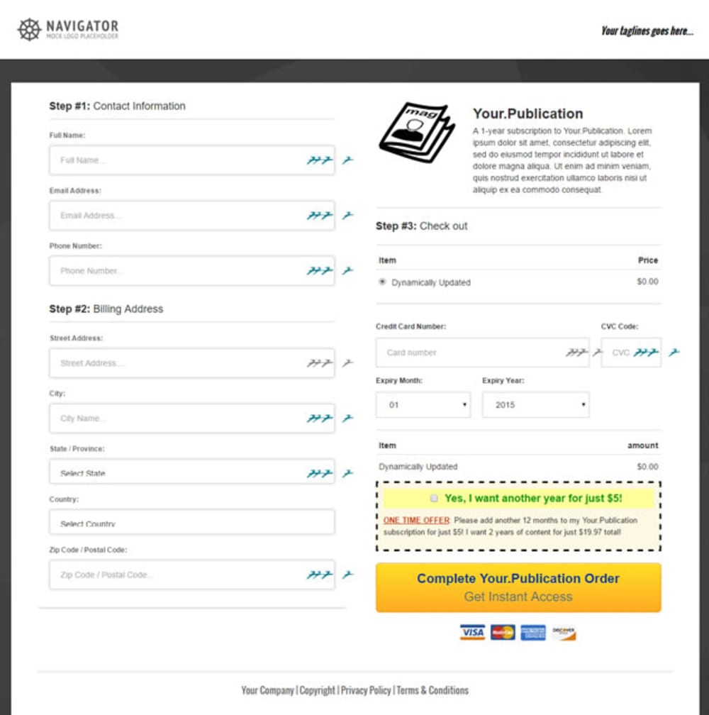 Order Page