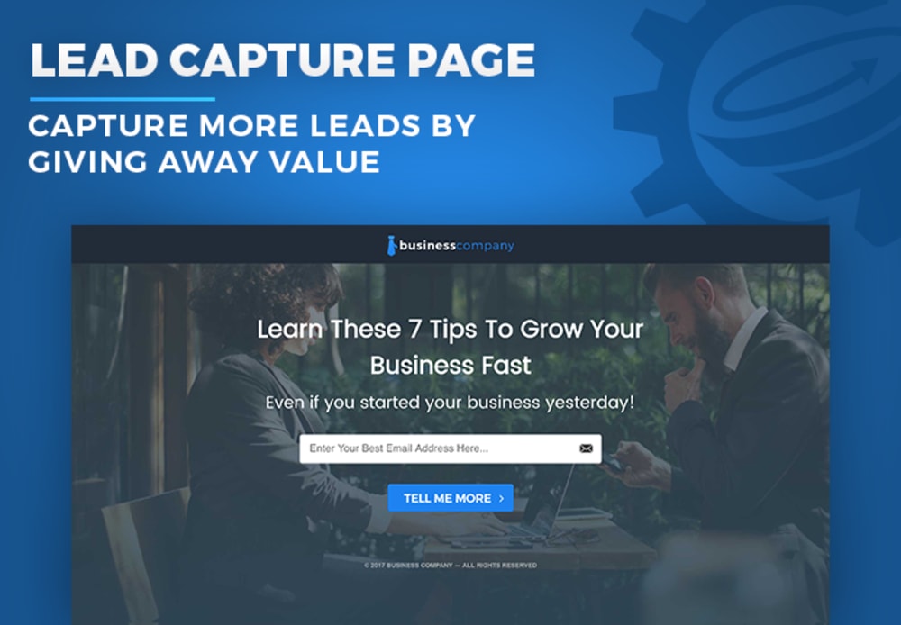 Lead Capture Optin Squeeze Page