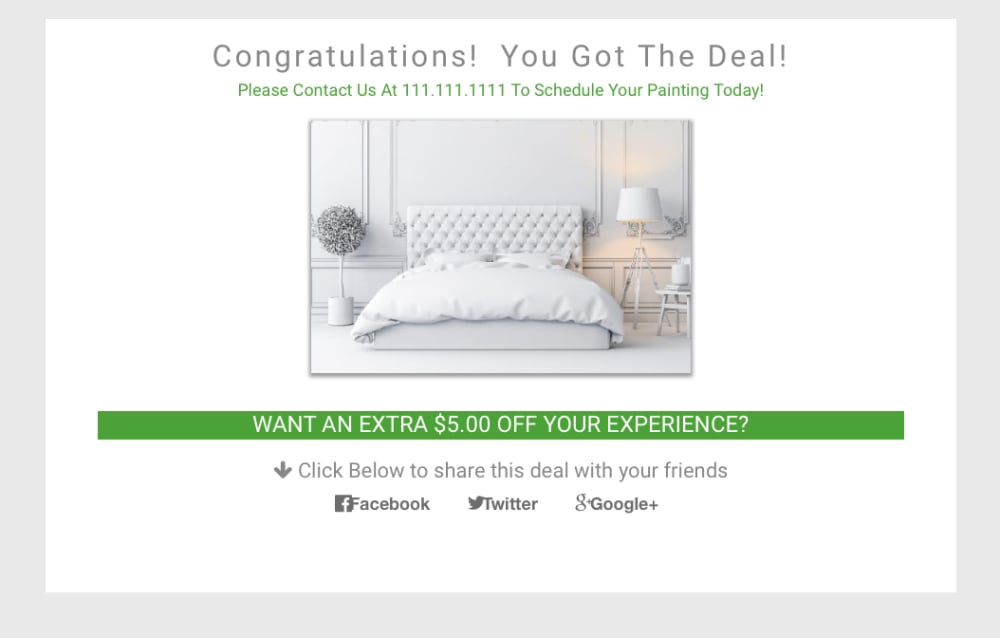 Thank You Page with Social Shares
