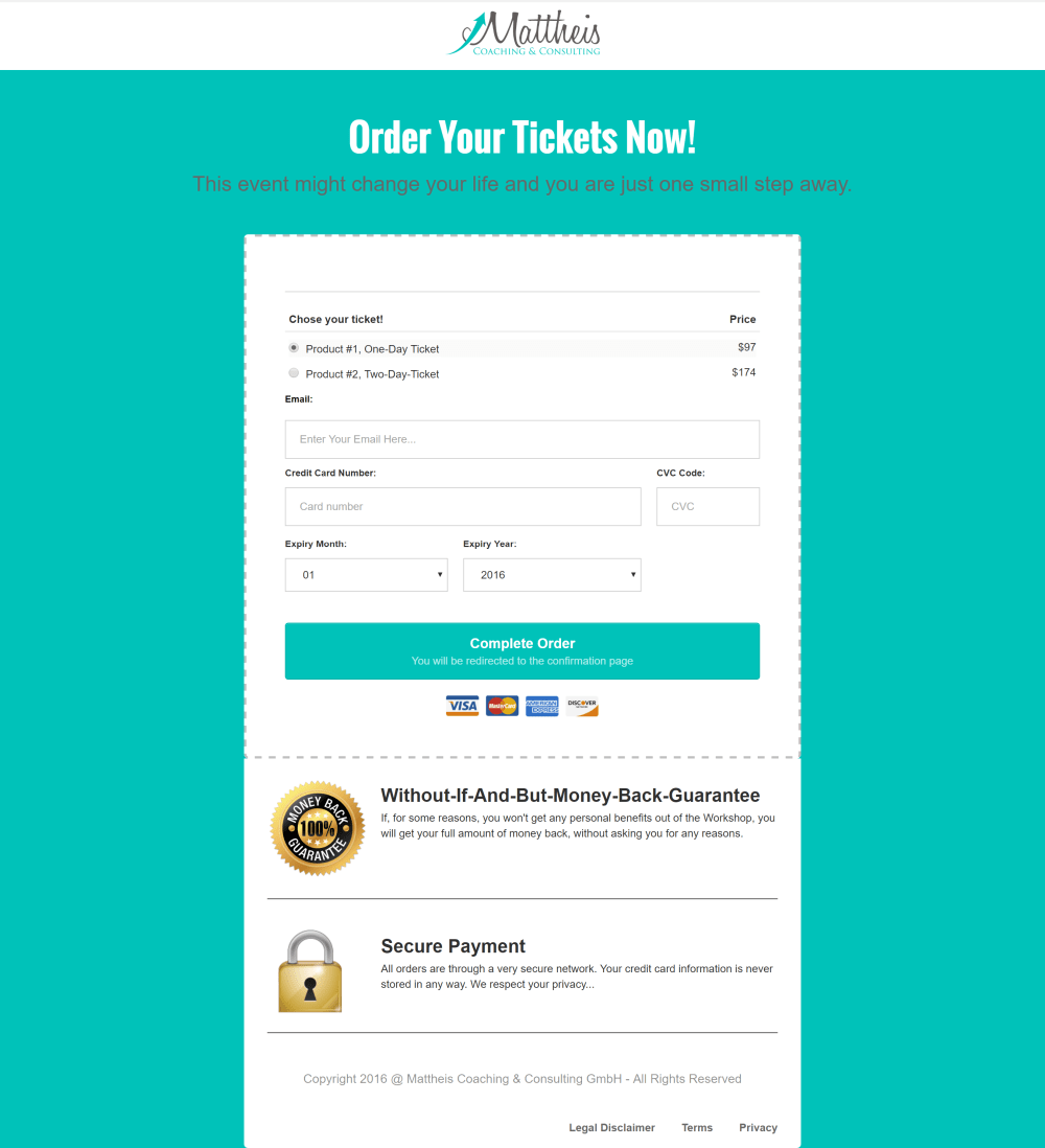 Order Page