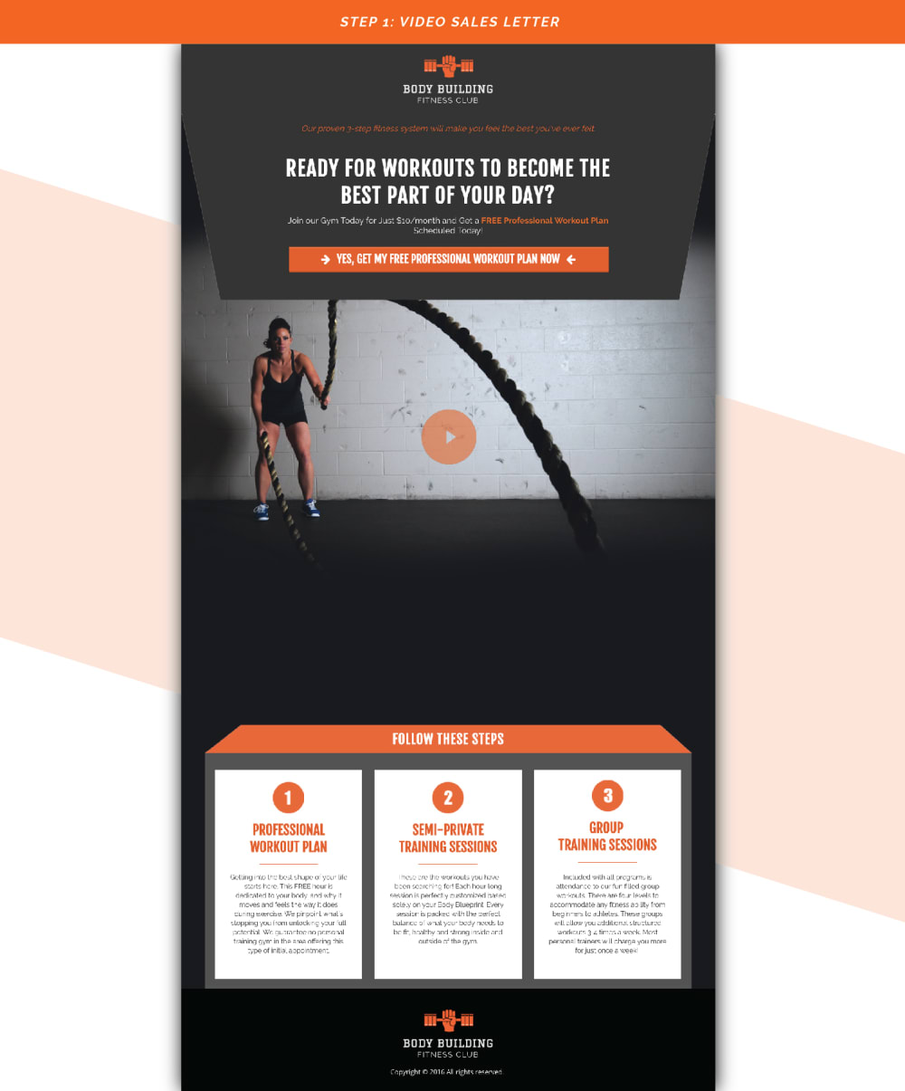 Step 1 - VIDEO SALES PAGE