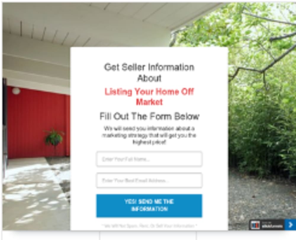 Seller lead capture form