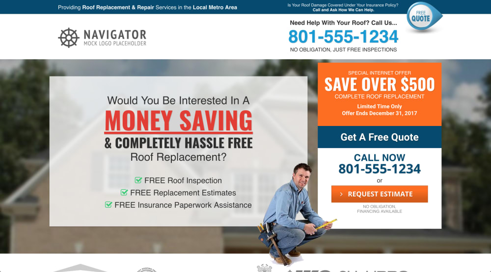 1) OPT IN PAGE: