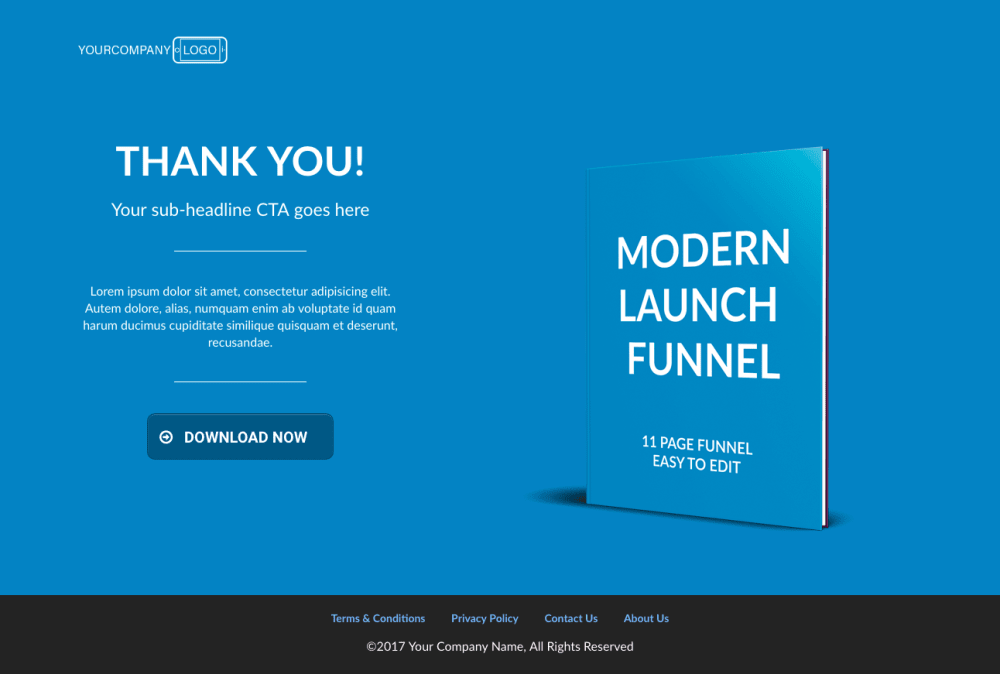 Download Thank you page