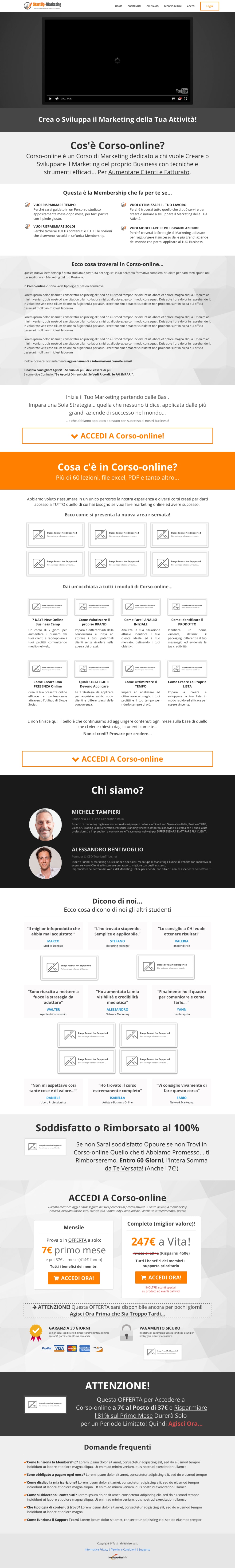 3. Pagina di Vendita