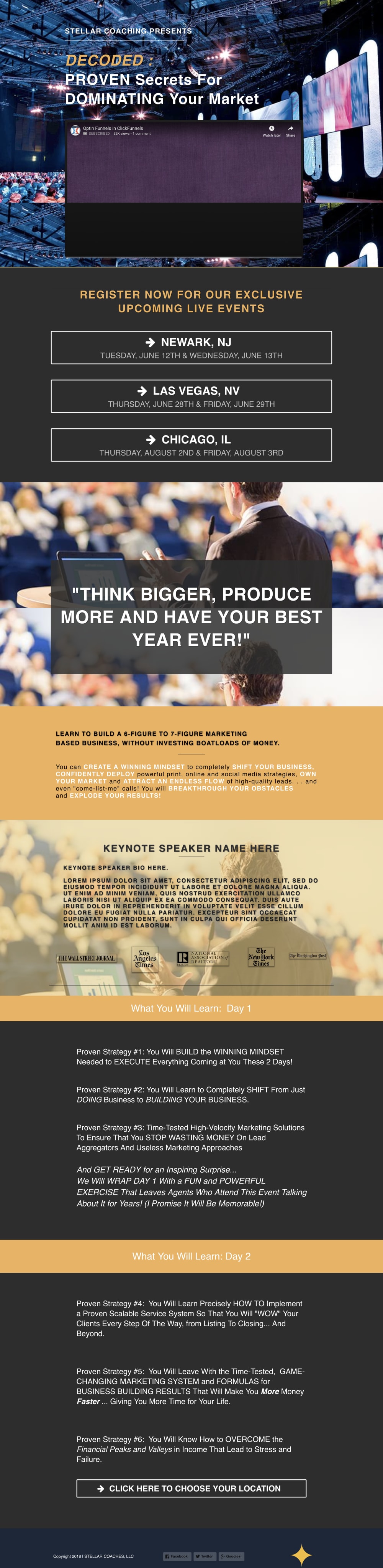 Long Form Sales Page