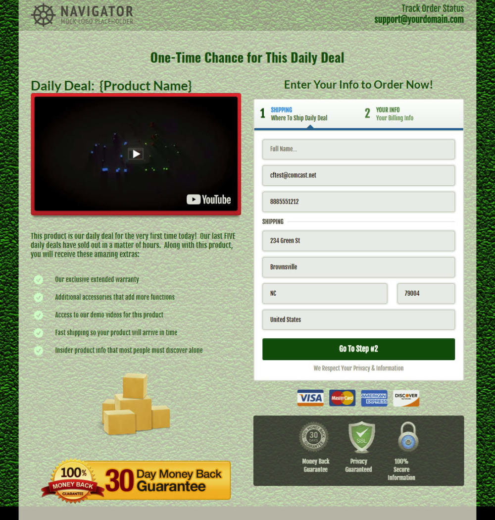 eCommerce Daily Deal Order
