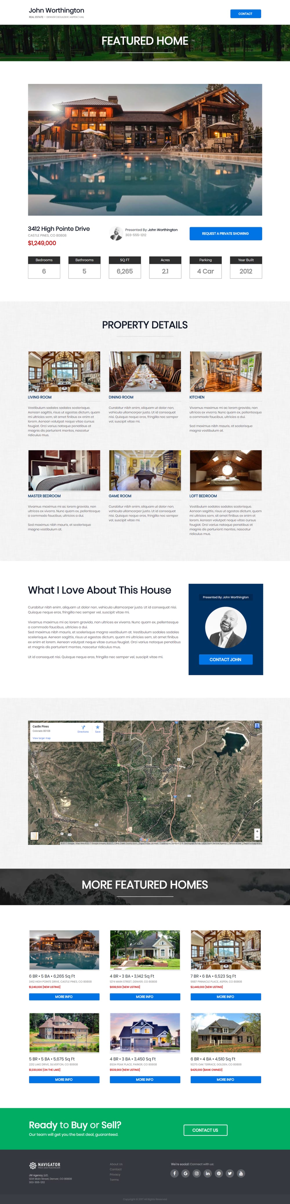 Property Listing Page