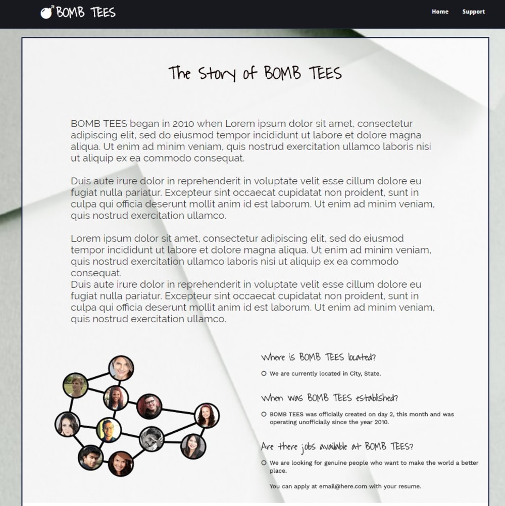 About / Story Page