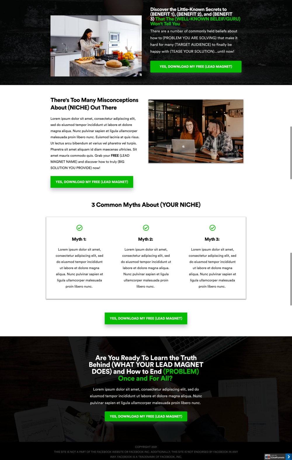 Opt in page