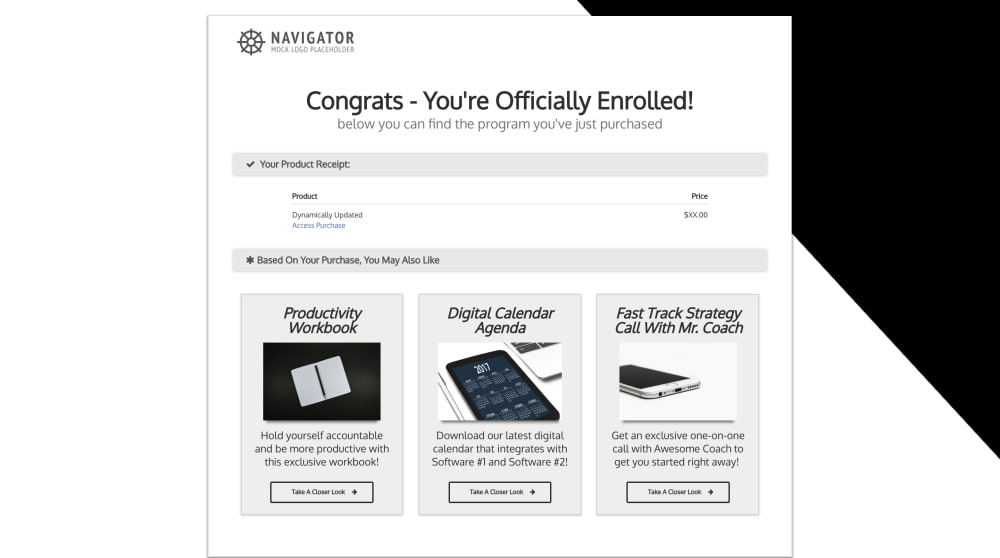 Super Clean Minimalist Offer Wall Page