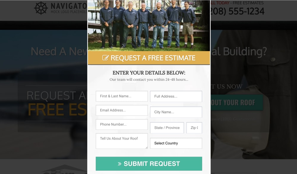 2) QUICK CONTACT FORM