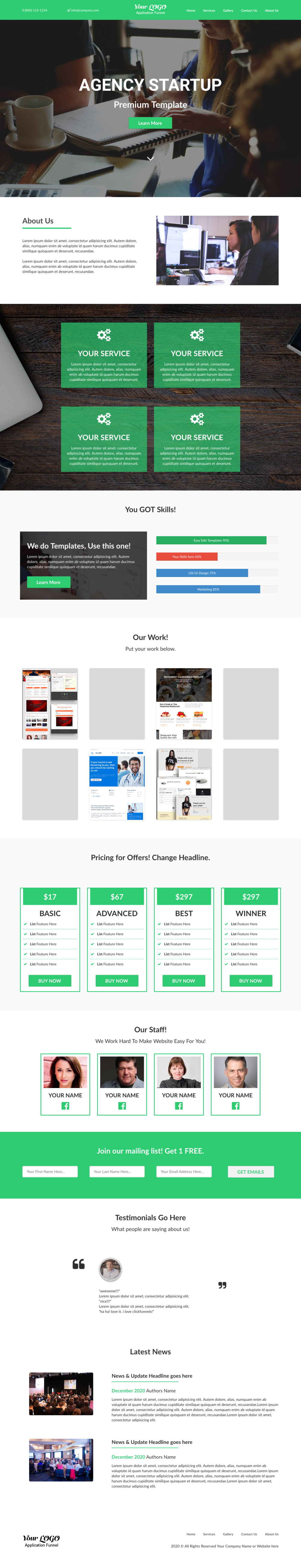 Full Sales Page