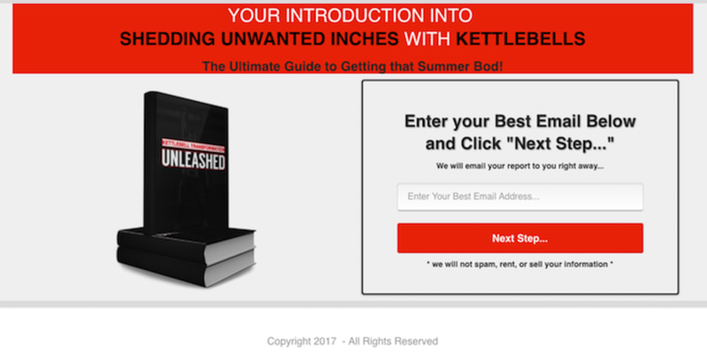 Health and Wellness Optin Page