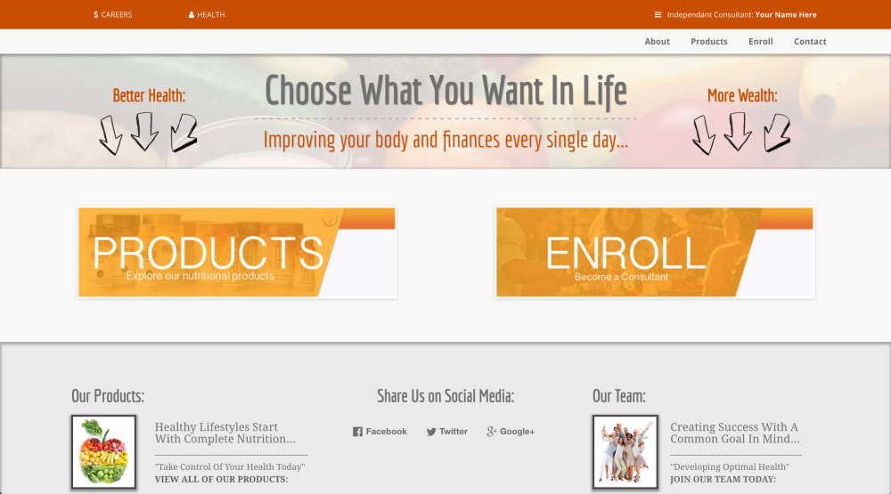Health And Wealth Thank You Page (Desktop) 
