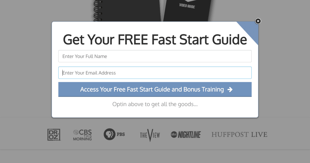 Clickpop Optin Form