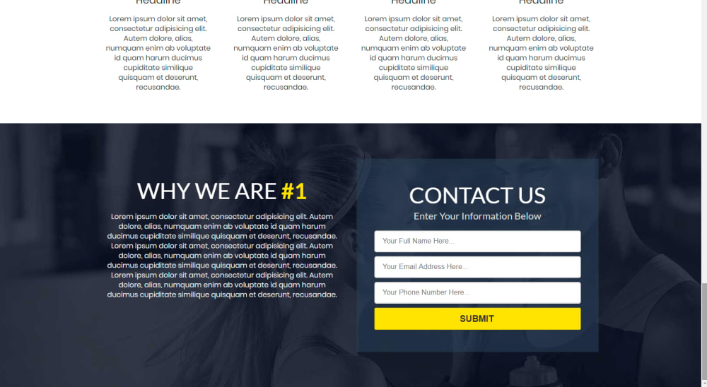 5th Section - Contact Us